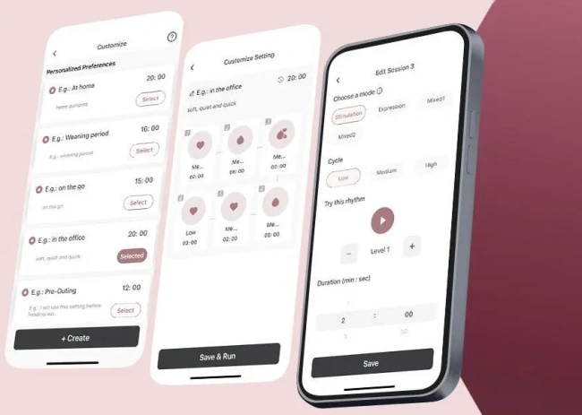 Momcozy M9 Podwójny Laktator Elektryczny Szary 150ml Zestaw do Odciągania Mleka