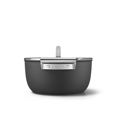 Smeg - Garnek o średnicy 24 cm CSF2412BLM - czarny