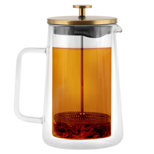 Zaparzacz do herbaty 1000 ml Diva złoty mat - Vialli design
