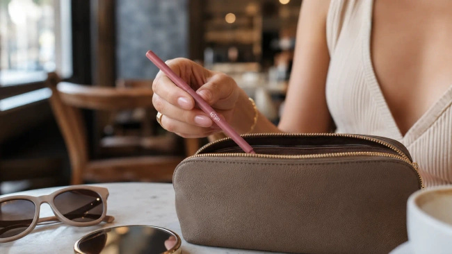Konturówka do ust Lovro Non-Transfer Lipliner, żelowa, wodoodporna, różowa
