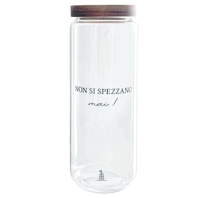 Pojemnik na makaron spaghetti szkło borokrzemowe 1.3 ltr La Porcellana Bianca