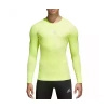 Koszulka męska Alphaskin Sport LS Tee żółta - Adidas