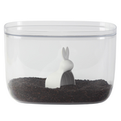 Pojemnik na ryż Qualy Bella Bunny 7 l z miarką, biały królik