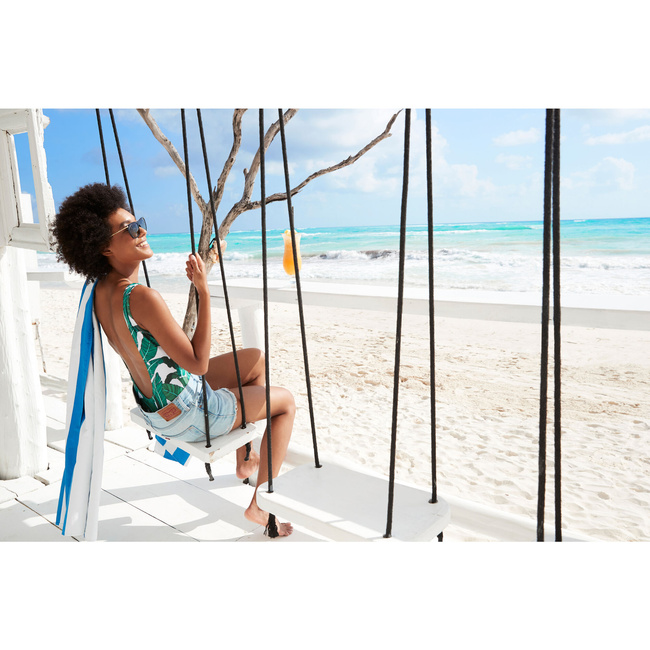 ręczniki plażowe szybkoschnące do plaży Bondi Blue L 160x90cm - Dock & Bay