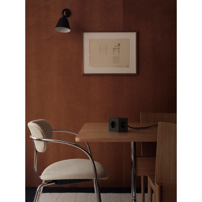 Listwa zasilająca Square 1 z podwójnym Usb-c 30 w i magnetyczną podstawą 1,8 m - czarna - Avolt