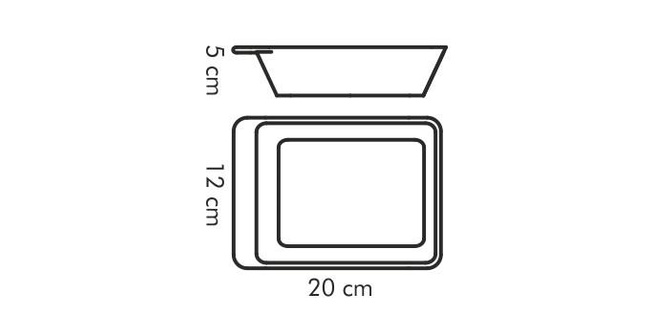 Forma do zapiekania i serwowania Gusto 20x12 cm - Tescoma