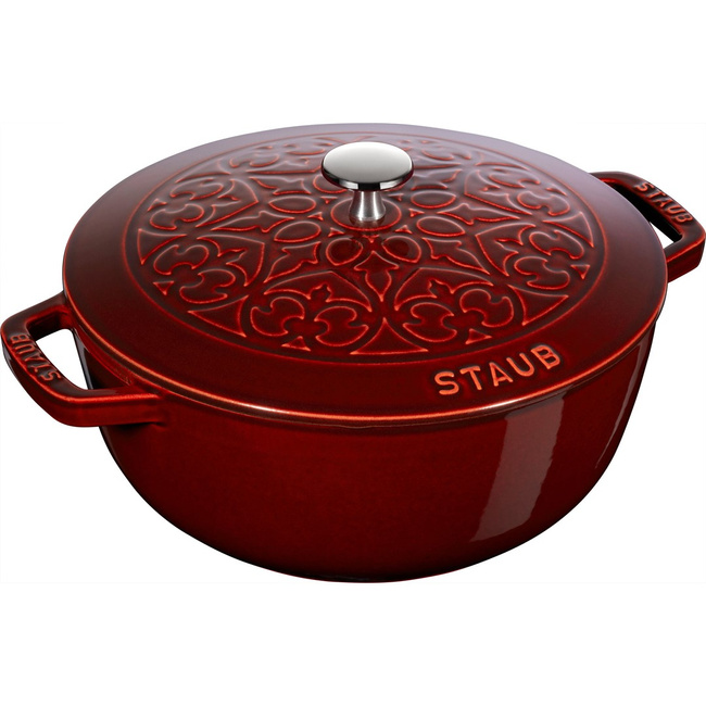 Special Cocotte Garnek Żeliwny Okrągły Lilia 5 Ltr, Grenadynowy - Staub
