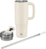 Thermo Plus Kubek termiczny ze słomką - 900 ml, kremowy - Zwilling