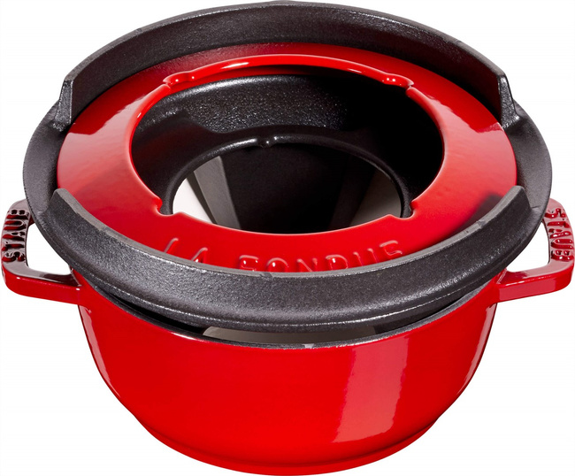 Zestaw do Fondue 16 cm, Czerwony - Staub