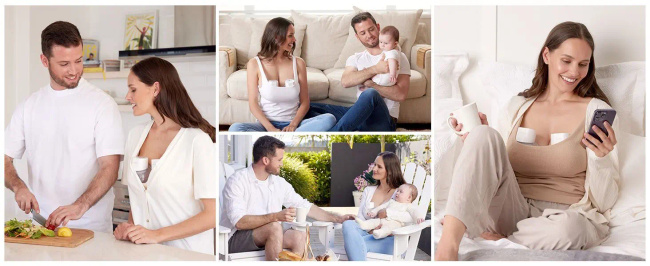Momcozy S12 Pro laktator pojedynczy różowy 180ml do odciągania mleka