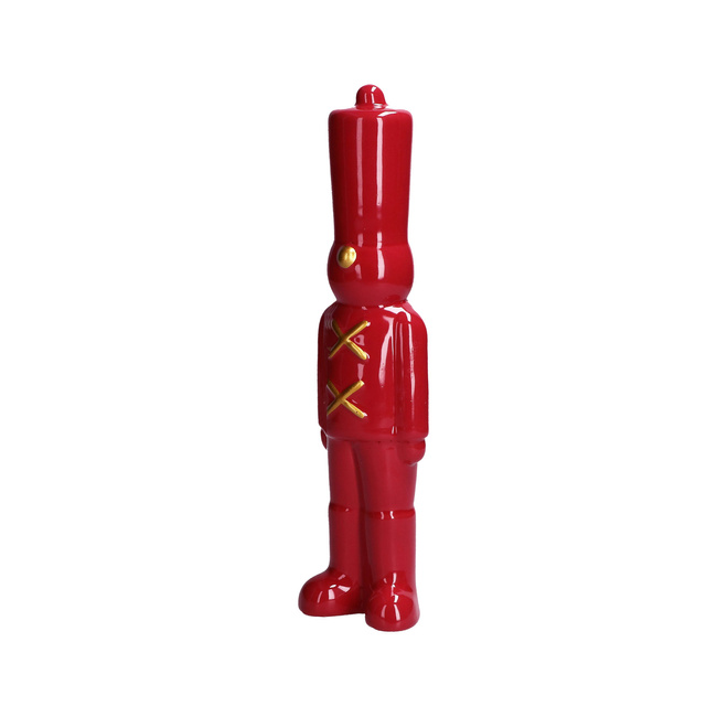 Figurka żołnierz Rituali Domestici Sullattentisto, czerwona, kamionka, 26 cm