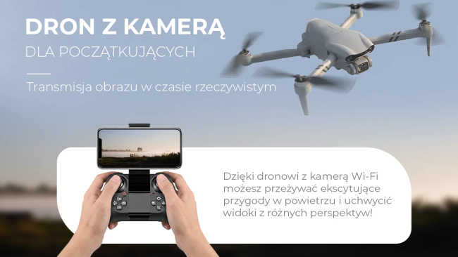 Extralink Smart Life F10 | Dron + 3 akumulatory |