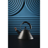 Czajnik z gwizdkiem, Ptaszek, Czarny mat 9093 - Alessi