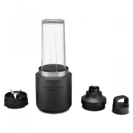 Bezprzewodowy blender kielichowy KitchenAid Go 5KSBR256BM, czarny mat
