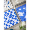Szachy Printworks Chess Clouds, drewniane figury, plansza z akrylem, wzór chmur