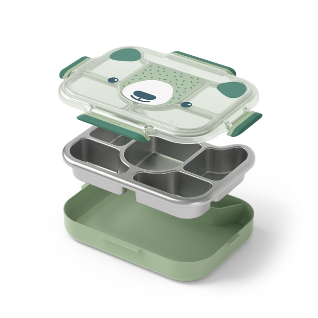 Monbento Wonder Lunchbox Dla Dzieci 0,95 L Green Bear