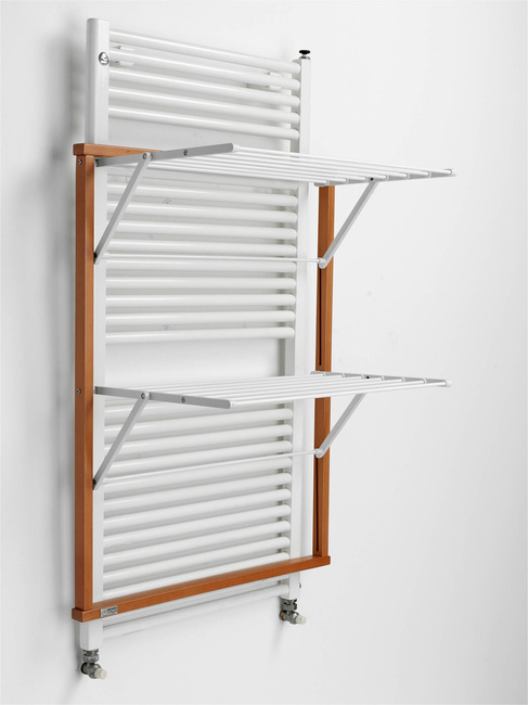 Arredamenti Klaus Suszarka na pranie na kaloryfer - 89 x 68 cm, Brązowy