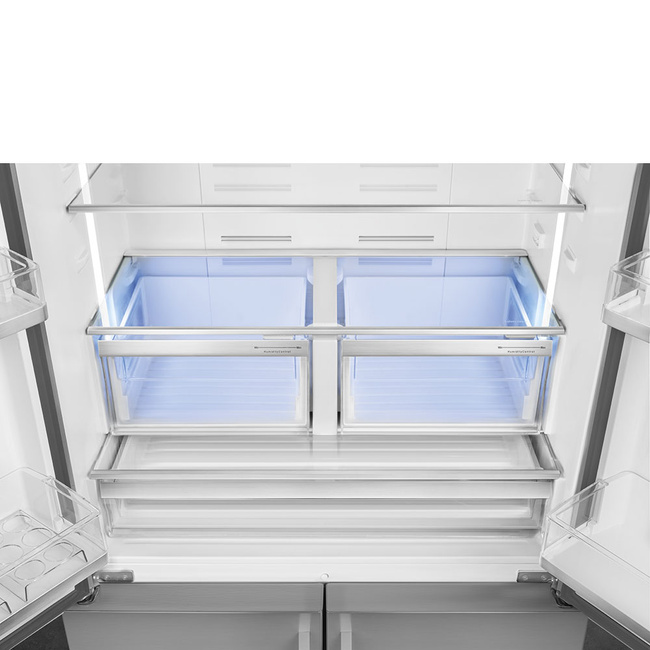 Smeg - Chłodz.-Zamraż., Frenchdoor, Stal Nierdz Universal Fq60Xe Stal Nierdzewna.