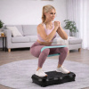 EXTRALINK Moonwalk Spinmove Platforma Wibracyjna Fitness 200W Bluetooth Gumami Oporowymi Czarna