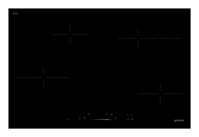 Smeg - Płyta Kuchenna Universal Se484Emtd Czarny