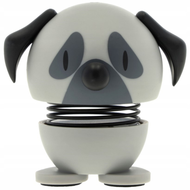 Hoptimist figurka Pug XS Grey 4,9 cm Sprężynująca dekoracja Pies Mops