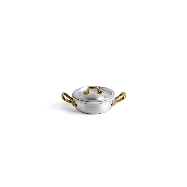 Mały garnek z dwoma uchwytami 12x6,2cm set mini - Marcato