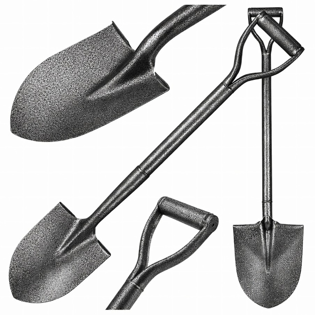 EXTRALINK Black Forest Szpadel Metalowy Łopata Ogrodowa Prosta 100 cm