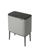 Kosz na śmieci 34L (11+23) Bo Touch Bin - Mineral Concrete Grey - Brabantia