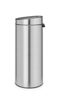 Kosz na śmieci Brabantia Touch Bin New 30 l, stal matowa, z wyjmowanym wiadrem