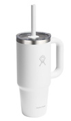 Kubek podróżny Hydro Flask Travel Tumbler 24 oz ze słomką, biały
