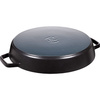 Patelnia żeliwna z dwoma uchwytami 34 cm, czarny - Staub