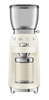 Smeg - Elektryczny Młynek Do Kawy, Kremowy 50's Style Cgf11Creu Kremowy