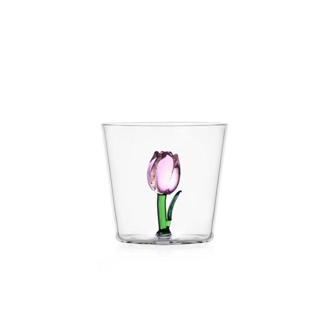 Szklanki Różowy tulipan 8 cm - Ichendorf Milano