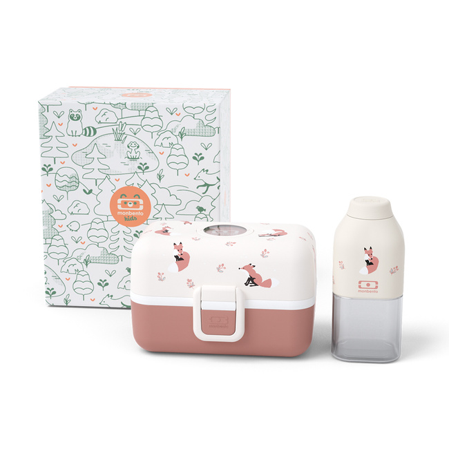 Monbento Gift Box Dla Dzieci - Mb Trésor + Mb Positive S - Fox