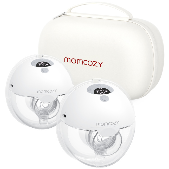 Momcozy M5 Podwójny Laktator do Odciągania Mleka 160ml Szary Ergonomiczny Compact
