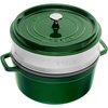 Garnek żeliwny okrągły z wkładem 5.2 ltr, zielony - Staub