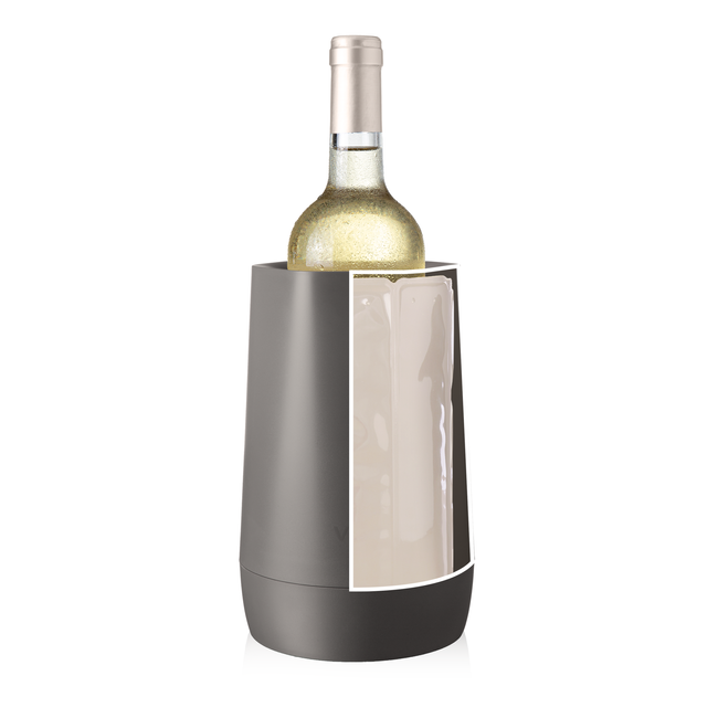 Cooler do wina Vacu Vin Hexo Graphite, z wkładem chłodzącym