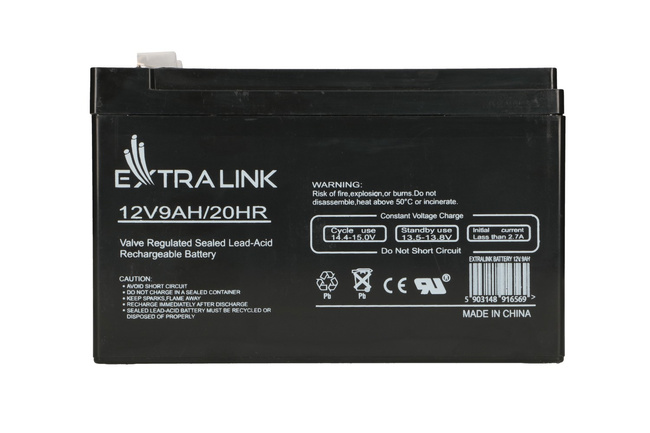 Extralink Agm 12V 9Ah | Akumulator | bezobsługowy