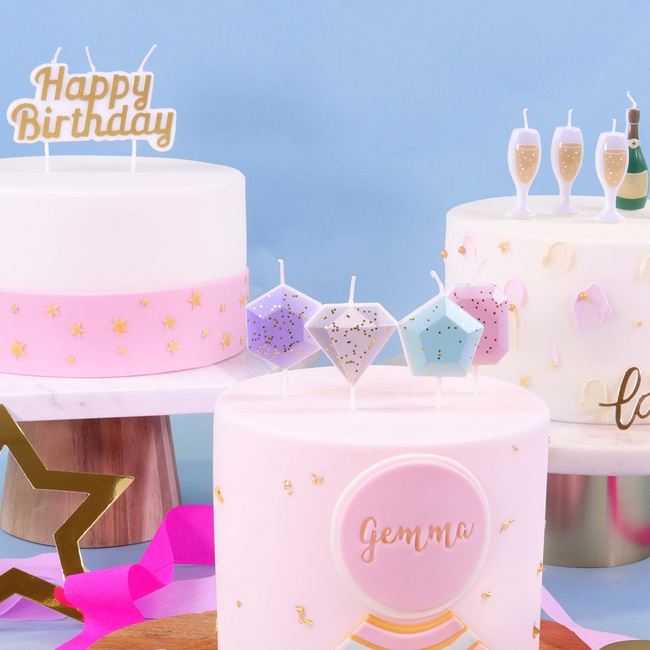 Pme Dekoracyjna Świeczka Happy Birthday 10 x 5 cm