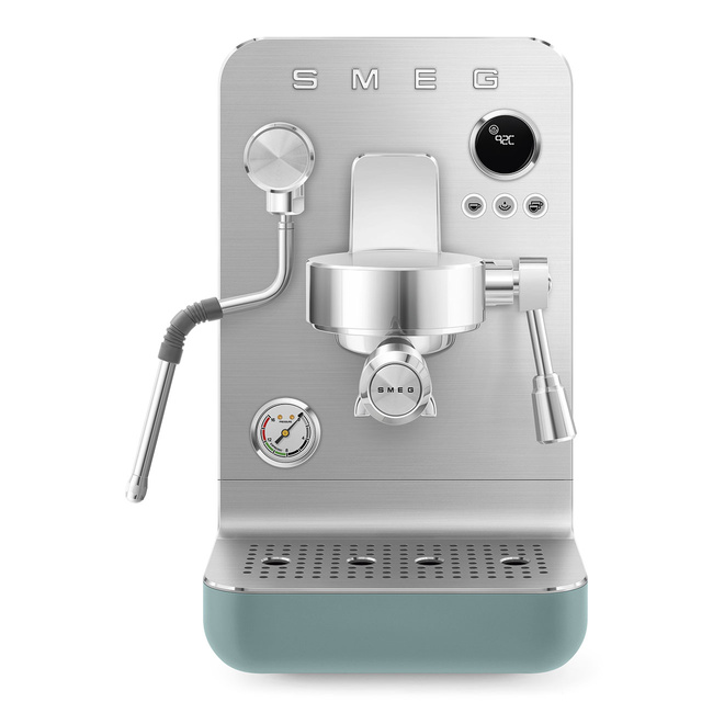 Smeg - Ekspres Do Kawy, Kolbowy Ekspresy Do Kawy, Kolbowe, Minipro Emc02Egmeu Szmaragdowy (Mat)
