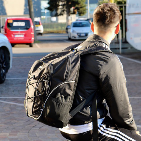Plecak sportowy Scicon Sports Backpack Sport 25L, czarny, z kieszenią na laptopa
