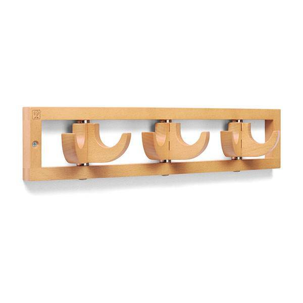 Wieszak ścienny Foppapedretti Flat3 Natural – naturalny