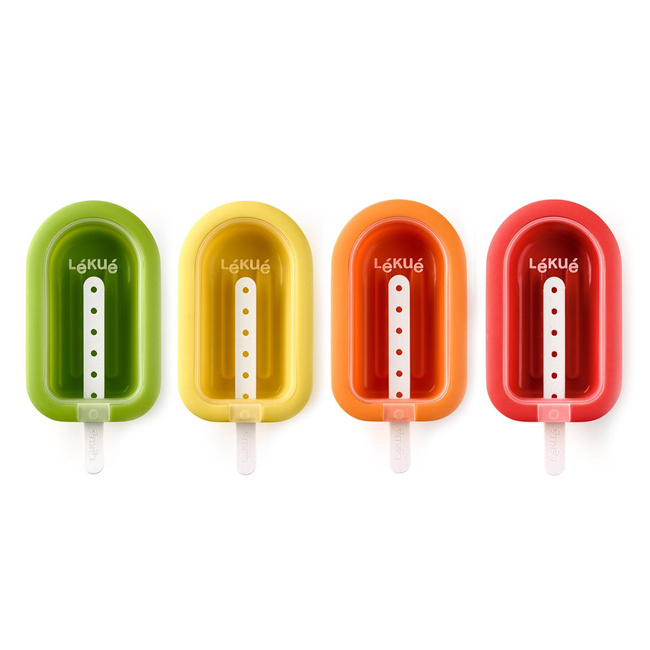 Foremki do lodów na patyku Stackable - zestaw 4 szt. - Lekue