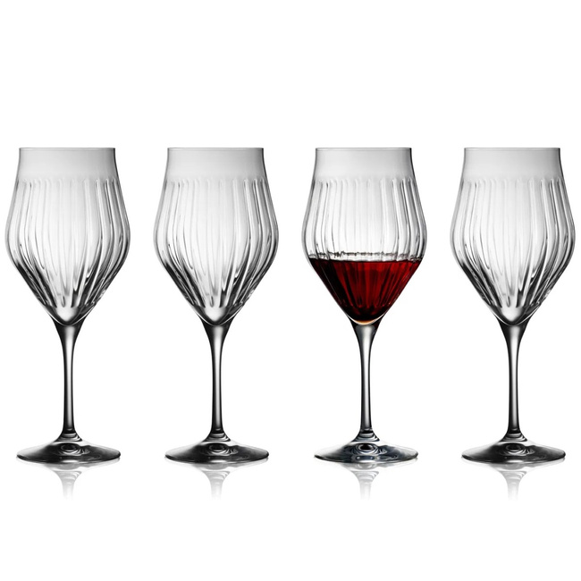 Kieliszki do czerwonego wina Lyngby Glas Ane 650 ml, komplet 4 sztuk