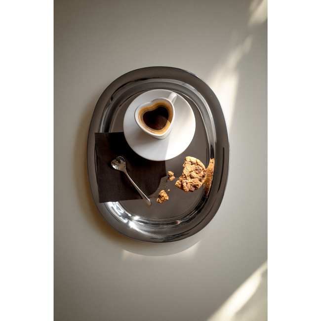 Filiżanki do espresso Alessi To MMI35SET2, 2 szt. z łyżeczkami w kształcie serca