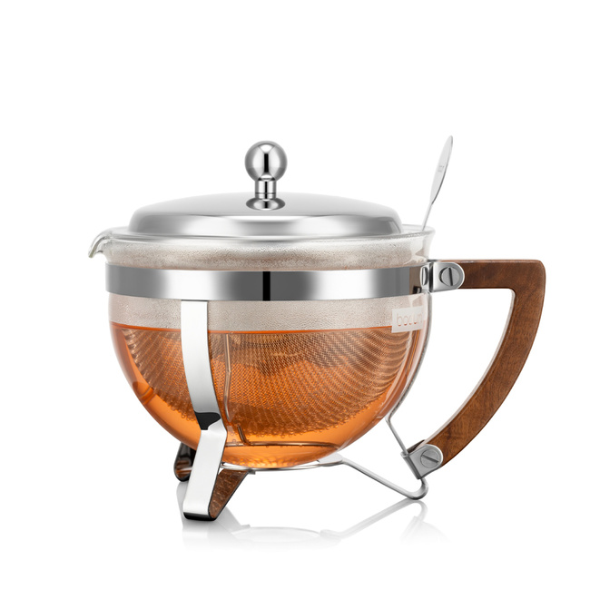 Dzbanki do herbaty Chambord 1 l Bodum z drewnianą rączką