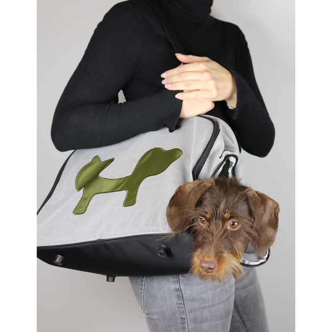 Torba/Transporter, Czarno- Zielona - United Pets