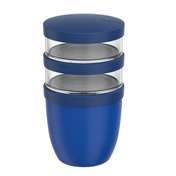 Lunchpot Mepal Ellipse 500 + 200 + 200 ml, trzy pojemniki, Vivid Blue