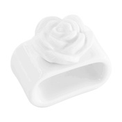 Pierścień Na Serwetki Róża Porcelana Intavola La Porcellana Bianca