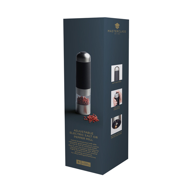 Młynek elektryczny do soli lub pieprzu - Masterclass